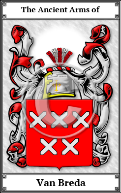 Van Breda Family Crest Download (JPG)  Book Plated - 150 DPI